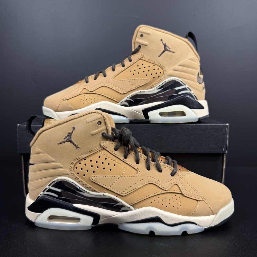 Nike Air Jordan Jumpman MVP DZ4475‎ 200 Flax/Baroque Brown Black 5Y Women 6.5